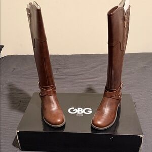 G by Guess Women's Dark Brown Riding Boots